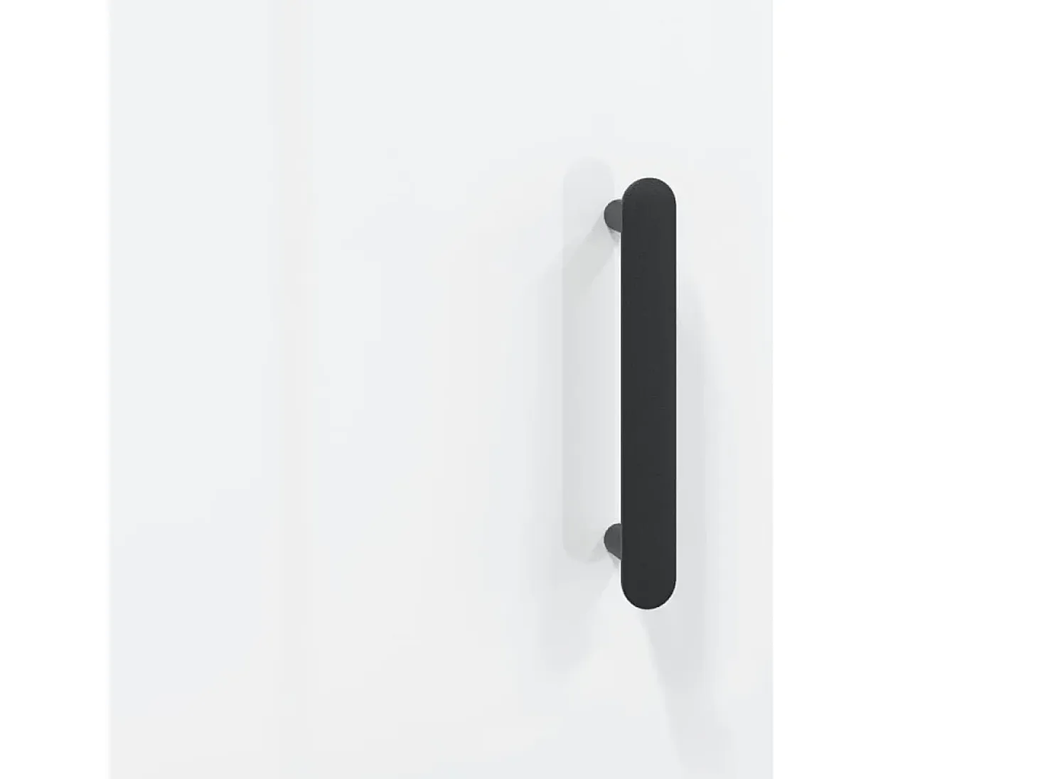 Aparador de madera contrachapada blanco brillante 69,5x34x90 cm