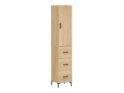Aparador de madera contrachapada roble Sonoma 34,5x34x180 cm ES83119