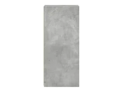 Aparador de madera contrachapada gris hormigón 30x41x93 cm