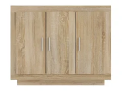 Aparador de madera contrachapada color roble Sonoma 92x35x75 cm ES34945