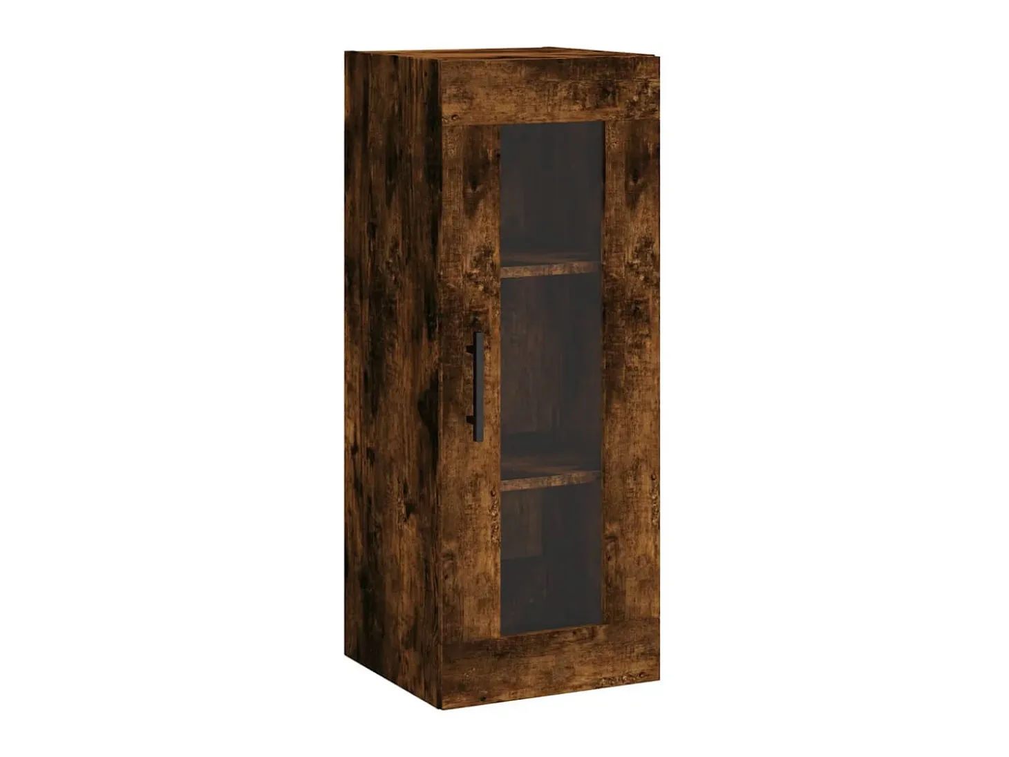Aparador de madera contrachapada roble ahumado 34,5x34x180 cm ES14418