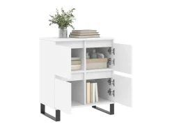 Aparador de madera contrachapada blanco 60x35x70 cm ES19906