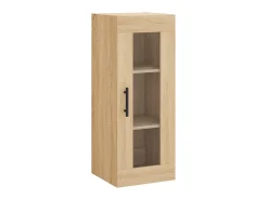 Aparador de madera contrachapada roble Sonoma 34,5x34x180 cm ES48380