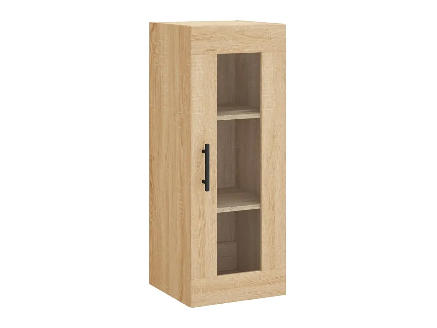 Aparador de madera contrachapada roble Sonoma 34,5x34x180 cm ES48380