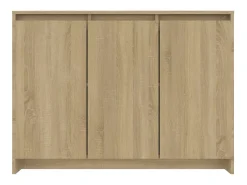 Aparador de madera contrachapada roble Sonoma 102x33x75 cm