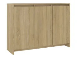 Aparador de madera contrachapada roble Sonoma 102x33x75 cm