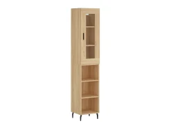 Aparador de madera contrachapada roble Sonoma 34,5x34x180 cm ES77561