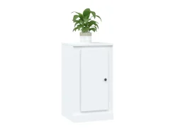 Aparador de madera contrachapada blanco 37,5x35,5x67,5 cm ES92443