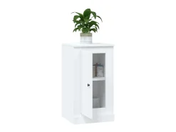 Aparador de madera contrachapada blanco 37,5x35,5x67,5 cm ES92443