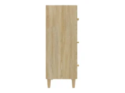 Aparador de madera contrachapada roble Sonoma 70x34x90 cm