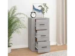 Aparador de madera contrachapada gris Sonoma 40x33x70 cm ES25706