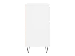Aparador de madera contrachapada blanco 60x35x70 cm