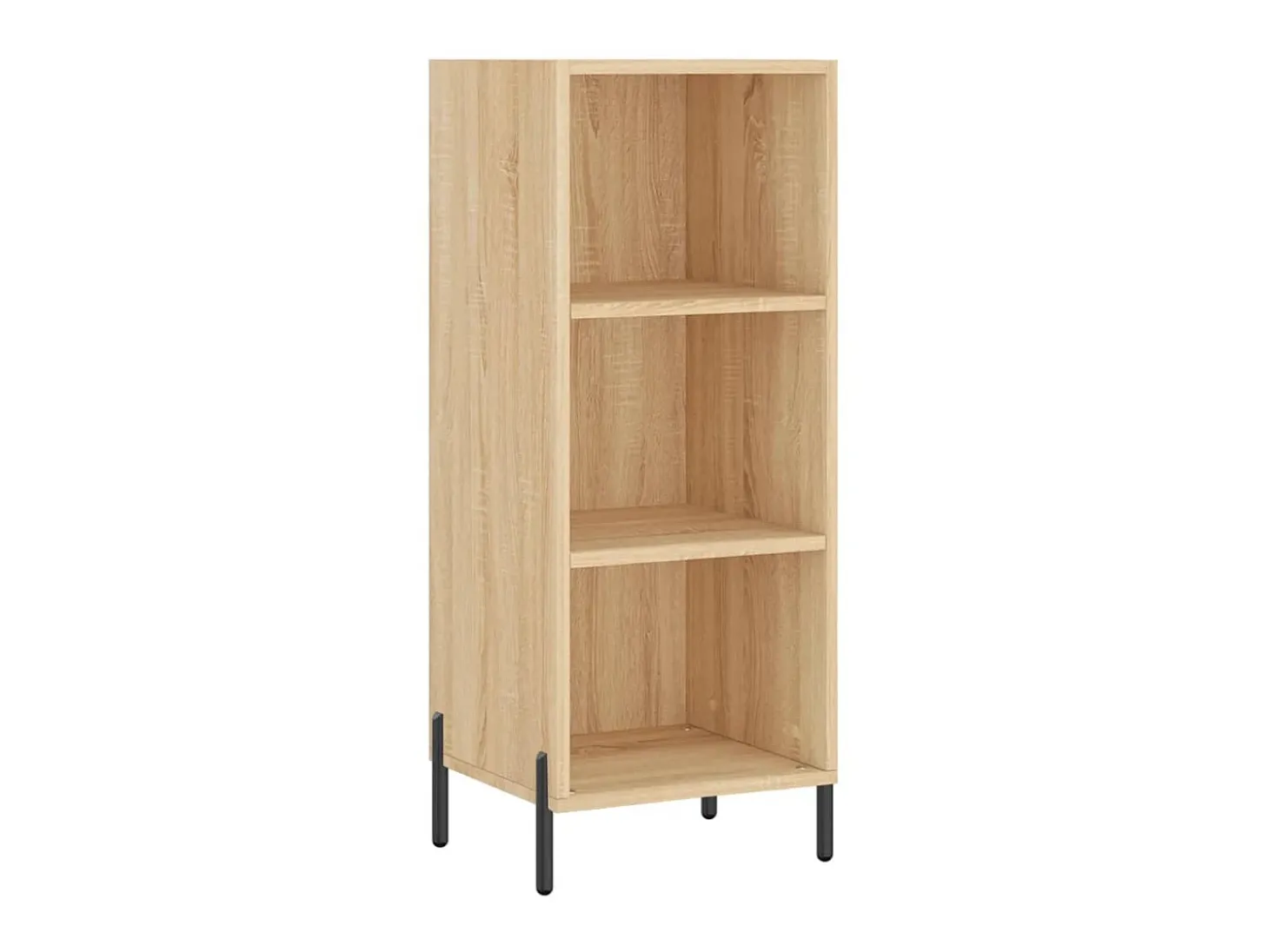 Aparador de madera contrachapada roble Sonoma 34,5x34x180 cm ES96986