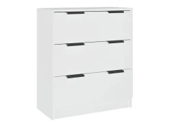 Aparador de madera contrachapada blanco 60x30x70 cm ES29080