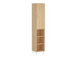 Aparador de madera contrachapada roble Sonoma 34,5x34x180 cm