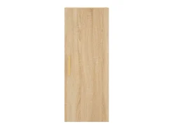 Aparador de madera contrachapada roble Sonoma 34,5x34x180 cm