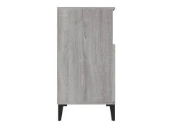 Aparador de madera contrachapada gris Sonoma 60x35x70 cm