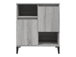 Aparador de madera contrachapada gris Sonoma 60x35x70 cm