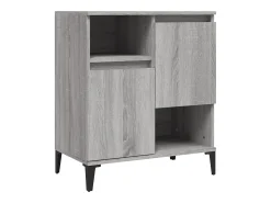 Aparador de madera contrachapada gris Sonoma 60x35x70 cm