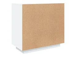 Aparador de madera contrachapada blanco 80x40x75 cm