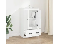 Aparador de madera contrachapada blanco 60x35,5x103,5 cm ES55870