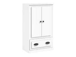 Aparador de madera contrachapada blanco 60x35,5x103,5 cm ES55870