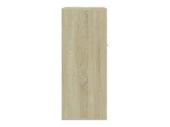 Aparador de madera contrachapada color roble Sonoma 60x30x75 cm