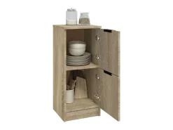Aparador de madera contrachapada roble Sonoma 30x30x70 cm ES17257