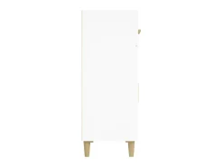 Aparador de madera contrachapada blanco 69,5x34x89 cm ES66833