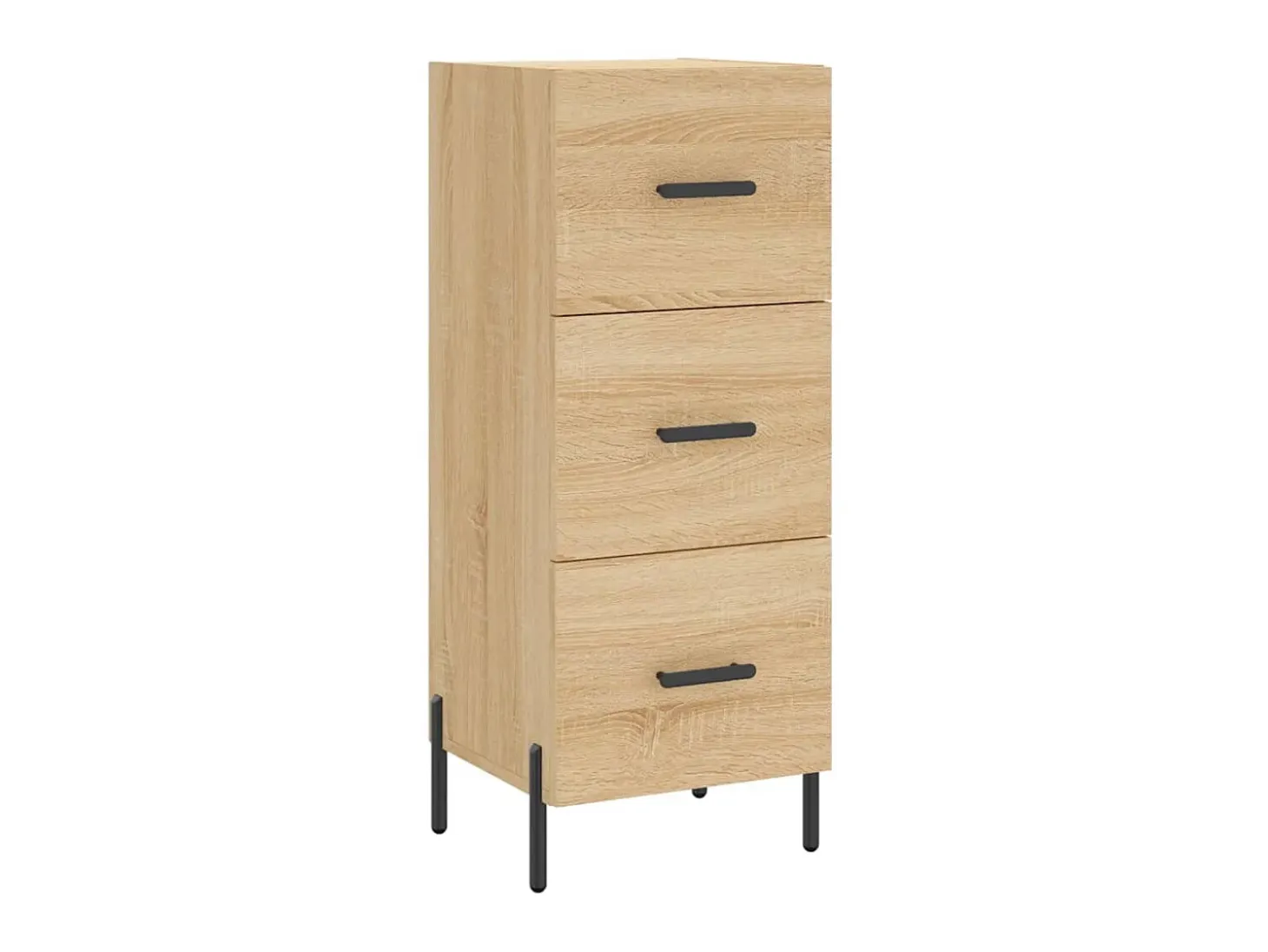 Aparador de madera contrachapada roble Sonoma 34,5x34x180 cm ES67825