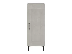 Aparador de madera contrachapada gris hormigón 34,5x34x90 cm