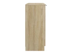 Aparador de madera contrachapada color roble Sonoma 60x30x70 cm