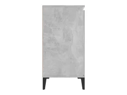 Aparador de madera contrachapada gris hormigón 102x35x70 cm