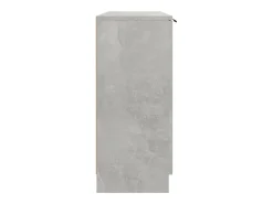 Aparador de madera contrachapada gris hormigón 90,5x30x70 cm