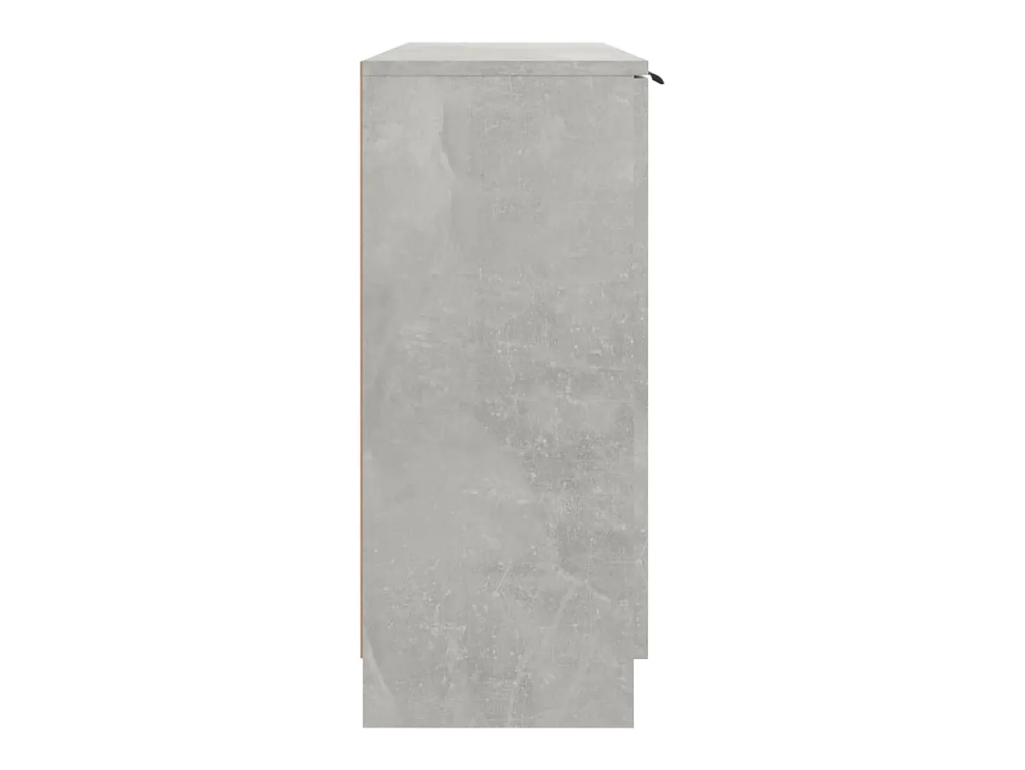 Aparador de madera contrachapada gris hormigón 90,5x30x70 cm