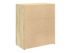 Aparador de madera contrachapada roble Sonoma 80x42,5x93 cm