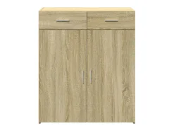 Aparador de madera contrachapada roble Sonoma 80x42,5x93 cm
