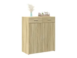 Aparador de madera contrachapada roble Sonoma 80x42,5x93 cm