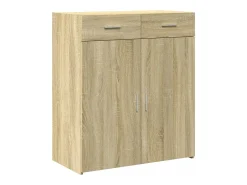 Aparador de madera contrachapada roble Sonoma 80x42,5x93 cm