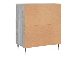 Aparador de madera contrachapada gris Sonoma 60x35x70 cm