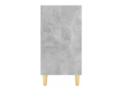 Aparador de madera contrachapada gris hormigón 103,5x35x70 cm