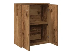 Aparador de madera contrachapada madera envejecida 60x30x75 cm
