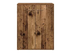 Aparador de madera contrachapada madera envejecida 60x30x75 cm