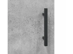 Aparador de madera contrachapada gris hormigón 34,5x34x180 cm