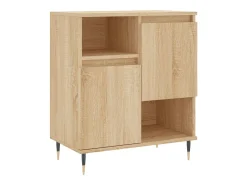 Aparador de madera contrachapada roble Sonoma 60x35x70 cm
