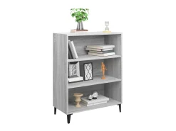 Aparador de madera contrachapada gris Sonoma 69,5x32,5x90 cm ES88374