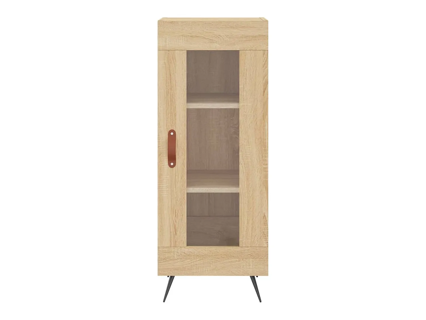 Aparador de madera contrachapada roble Sonoma 34,5x34x180 cm