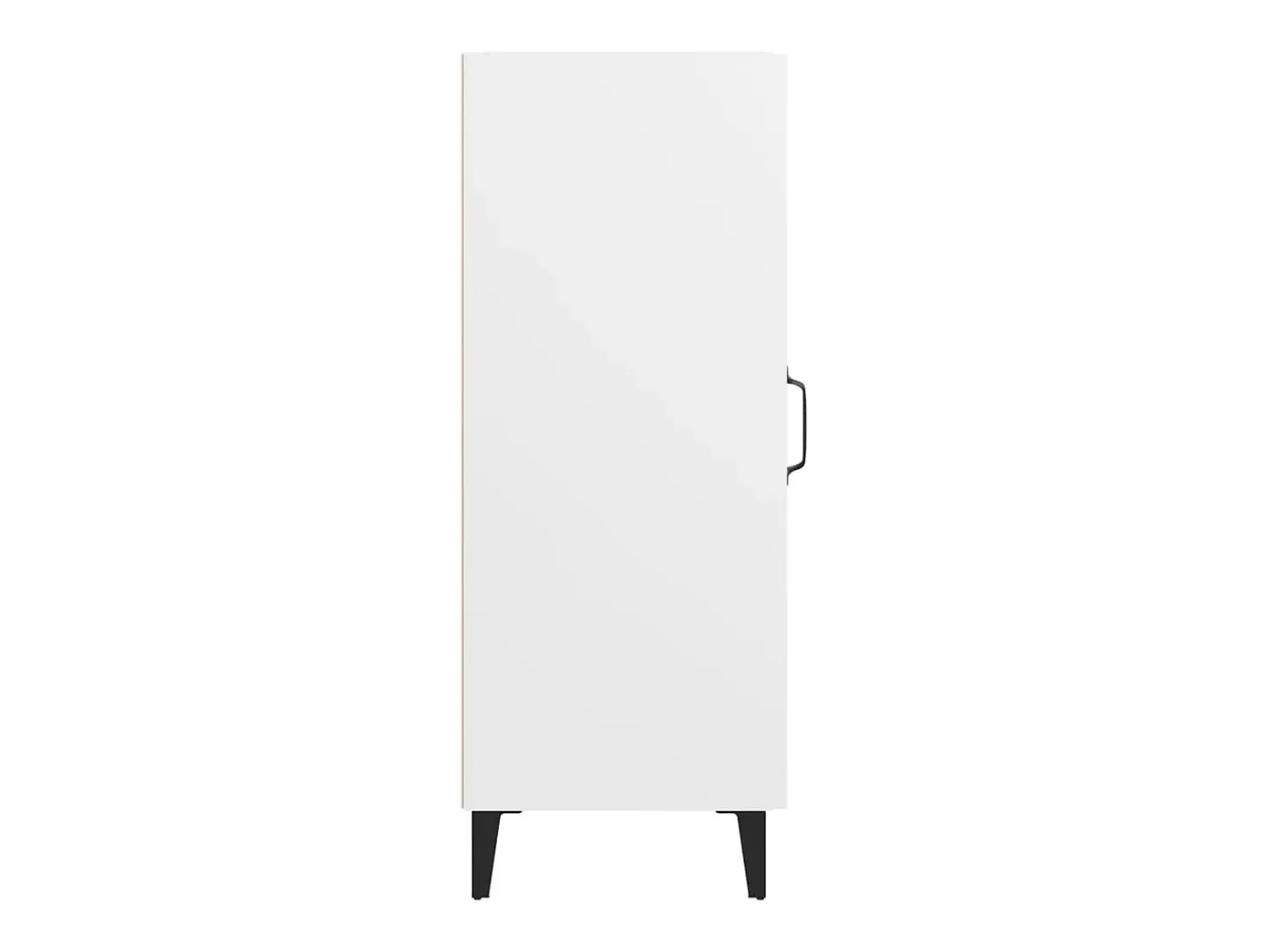 Aparador de madera contrachapada blanco 34,5x34x90 cm