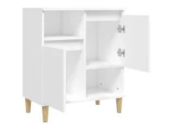 Aparador de madera contrachapada blanco 60x35x70 cm ES68396
