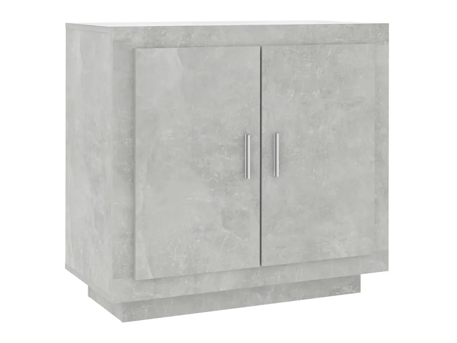 Aparador de madera contrachapada gris hormigón 80x40x75 cm ES21408